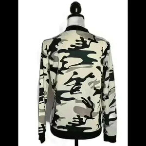 Stylish Women's Camo Print Long Sleeve Jacket